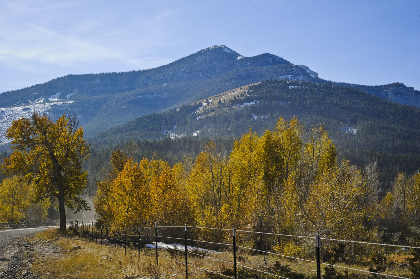 The view of the 440-acre parcel from Dearborn Canyon Road